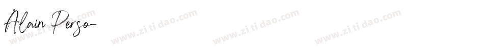 Alain Perso字体转换